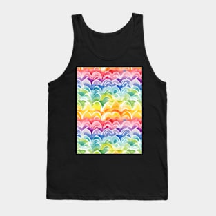 Pride rainbows pattern, LGBTQ, pride month Tank Top